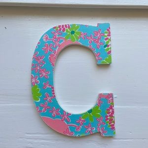 Lilly Pulitzer “C” letter decor